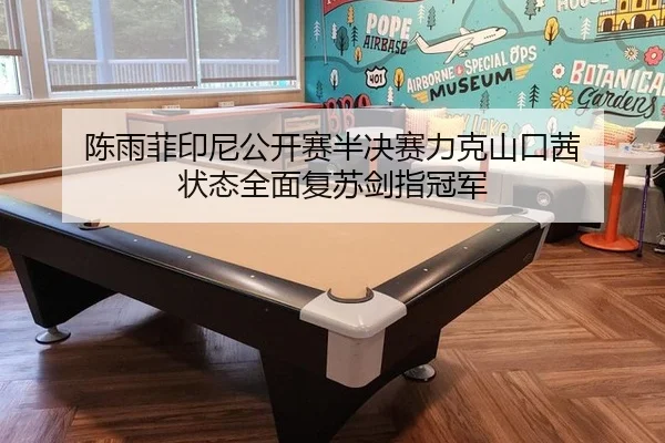 陈雨菲印尼公开赛半决赛力克山口茜 状态全面复苏剑指冠军